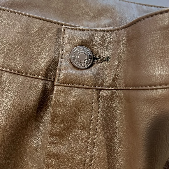 Free People Brown Sasha Cropped Vegan Pants - Picture 8 of 12